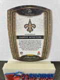 Jameis Winston  Saints 2020 Panini Select White Die-Cut Prizm #243