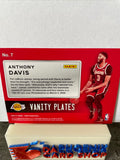 Anthony Davis  Lakers 2020-21 Panini Hoops Vanity Plates #7