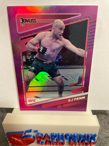 BJ Penn  UFC 2022 Panini Donruss Purple Flood #156
