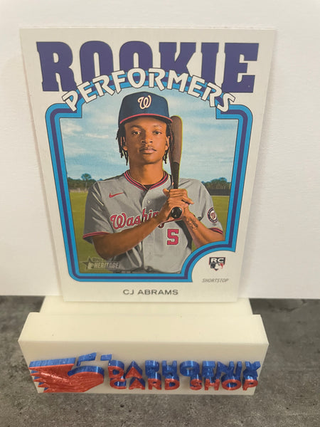 CJ Abrams Nationals 2022 Topps Heritage Rookie Performers #RP-7