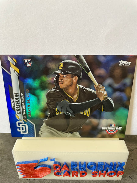 Trent Grisham Padres 2020 Topps Opening Day Blue Foil Rookie #190