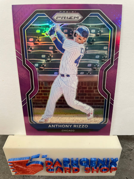 Anthony Rizzo  Cubs 2021 Panini Prizm Purple Prizm #28
