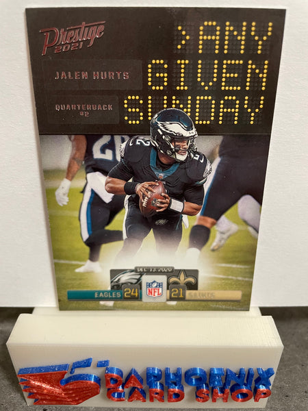 Jalen Hurts  Eagles 2021 Panini Prestige Any Given Sunday #AGS-JH