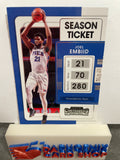 Joel Embiid 76ers 2021-22 Panini Contenders #67