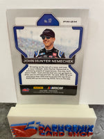 John Hunter Nemechek   2022  NASCAR Panini Prizm Carolina Blue Prizm #17