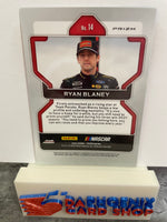 Ryan Blaney 2022 NASCAR Panini Prizm Carolina Blue Prizm #14