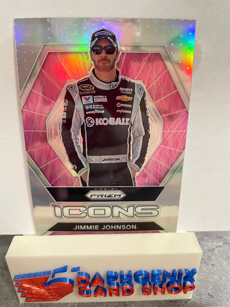 Jimmie Johnson   2022  NASCAR Panini Prizm Silver Prizm Icons #82