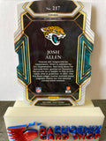 Josh Allen  Jaguars 2021 Panini Select Green & Yellow Die-Cut Prizm#217