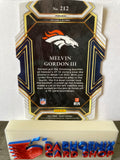 Melvin Gordon III Broncos 2021 Panini Select Silver Die Cut Prizm#212