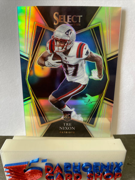 Tre Nixon   Patriots 2021 Panini Select Silver Prizm Rookie #199