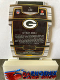 Kylin Hill  Packers 2021 Panini Select Green & Yellow Die-Cut Prizm Rookie#100