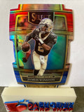 Jameis Winston  Saints 2021 Panini Select Red & Blue Die-Cut Prizm #25