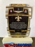 Jameis Winston  Saints 2021 Panini Select Red & Blue Die-Cut Prizm #25