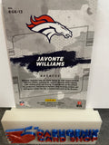 Javonte Williams  Broncos 2021 Panini Donruss Optic Gridiron Kings Rookie#RGK-13