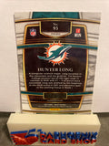 Hunter Long   Dolphins 2021 Panini Select Silver Prizm Rookie#93