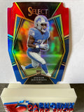 Jermar Jefferson  Lions 2021 Panini Select Red & Blue Die-Cut Prizm Rookie#200