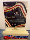 Nakobe Dean  2022 Panini Select Draft Picks Blue  #200