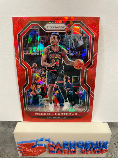 Wendell Carter Jr. Bulls 2020-21 Panini Prizm Red Ice Prizm #223