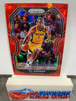 T.J. Warren Pacers 2020-21 Panini Prizm Red Ice Prizm #82