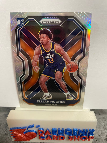 Elijah Hughes Jazz 2020-21 Panini Prizm Silver Prizm Rookie #271