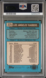 1988 Topps Raiders Team Ldrs Bo Jackson. #325 PSA 9