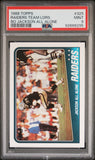 1988 Topps Raiders Team Ldrs Bo Jackson. #325 PSA 9