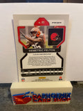 Demetric Felton  Browns 2021 Panini Prizm Orange Disco Prizm Rookie #411