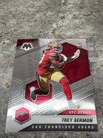 Trey Sermon  49ers 2021 Panini Mosaic NFL Debut Rookie #255