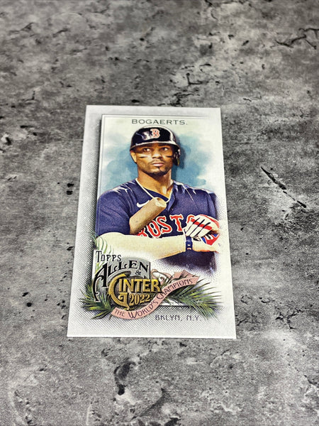 2022 Allen & Ginter #43 Xander Bogaerts Boston Red Sox Mini A&G Back