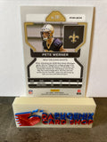 Pete Werner  Saints 2021 Panini Prizm Neon Green Pulsar Prizm Rookie #391