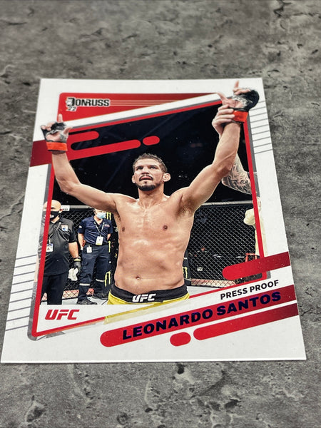 Leonardo Santos  UFC 2022 Panini Donruss Press Proof Purple #197