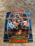 Kawhi Leonard Clippers 2021-22 Panini Select Blue #20