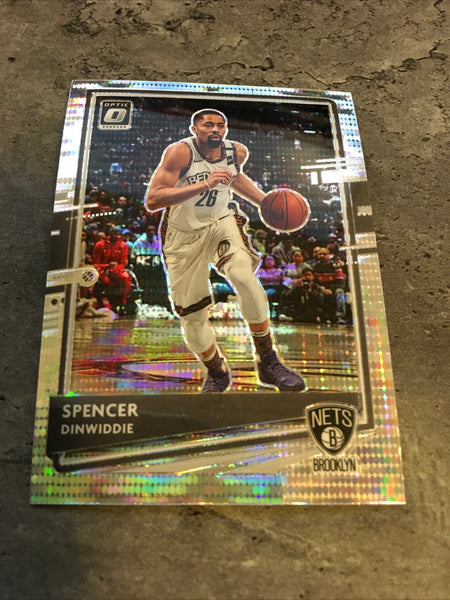 Spencer Dinwiddie  Nets 2020-21 Panini Donruss Optic Fast Break Holo Prizm #43