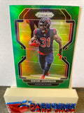 David Johnson Texans 2021 Panini Prizm Green Prizm #37