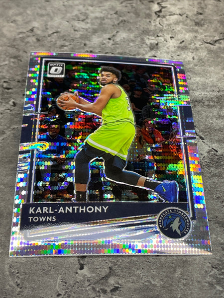 Karl-Anthony Towns Timberwolves 2020-21 Panini Donruss Optic Fast Break Holo Prizm#79