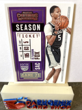 De'Aaron Fox Kings 2020-21 Panini Contenders #88