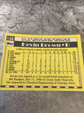 Kevin Brown Rangers 1990 Topps #136