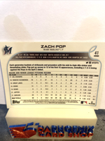 Zach Pop Marlins 2022 Topps Chrome Rookie #41