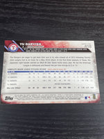 Yu Darvish Rangers 2016 Topps #418