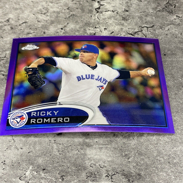 Ricky Romero  Blue Jays 2012 Topps Chrome Purple Refractor #86