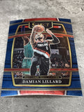 Damian Lillard Trail Blazers 2021-22 Panini Select Blue #3