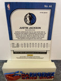 Justin Jackson Mavericks 2019-20 Panini NBA Hoops Premium Stock Silver Holo #44