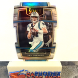 Sam Darnold Panthers 2021 Panini Select Silver Prizm Die-Cut #7