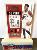 Pascal Siakam Raptors 2020-21 Panini Contenders #86