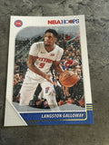 Langston Galloway Pistons 2019-20 Panini NBA Hoops Winter #56