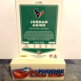 Jordan Akins Texans 2021 Panini Donruss Optic #103