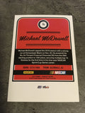 Michael McDowell 2017 NASCAR Panini Donruss #70