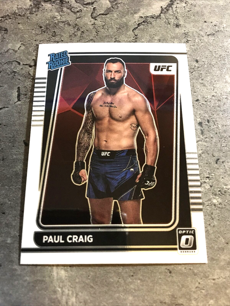 Paul Craig UFC 2022 Panini Donruss Optic Rated Rookie #117