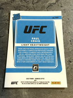 Paul Craig UFC 2022 Panini Donruss Optic Rated Rookie #117