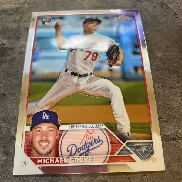 Michael Grove Dodgers 2023 Topps Chrome Rookie #22